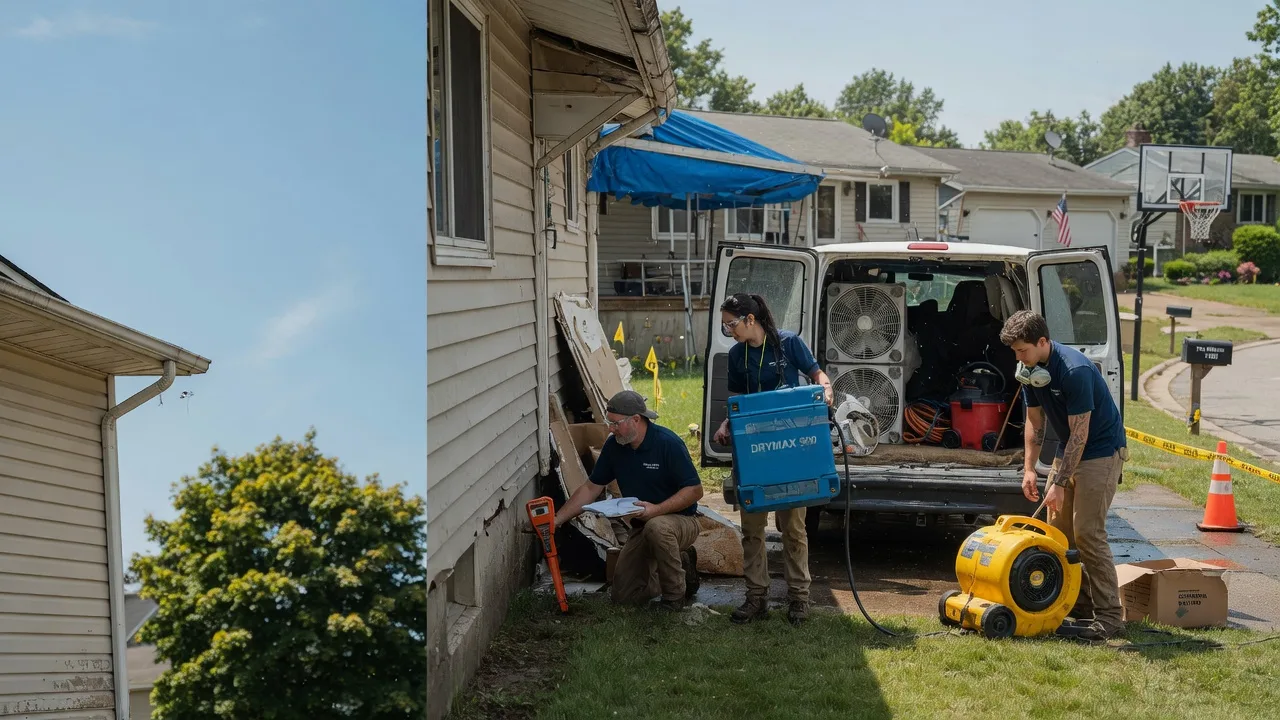 Ceiling Leak Cleanup in Ambler, PA near me